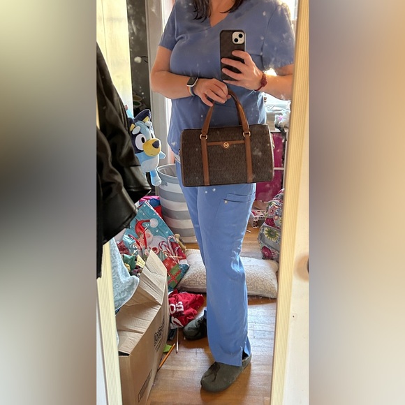 Michael Kors Brown Medium Duffle Satchel - Picture 7 of 7